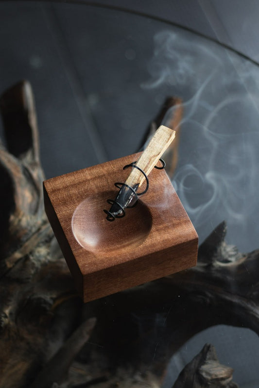 Palo Santo Red Cube Holder
